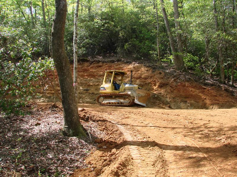 Carving a 180 degree turn on a road in Brevard, NC